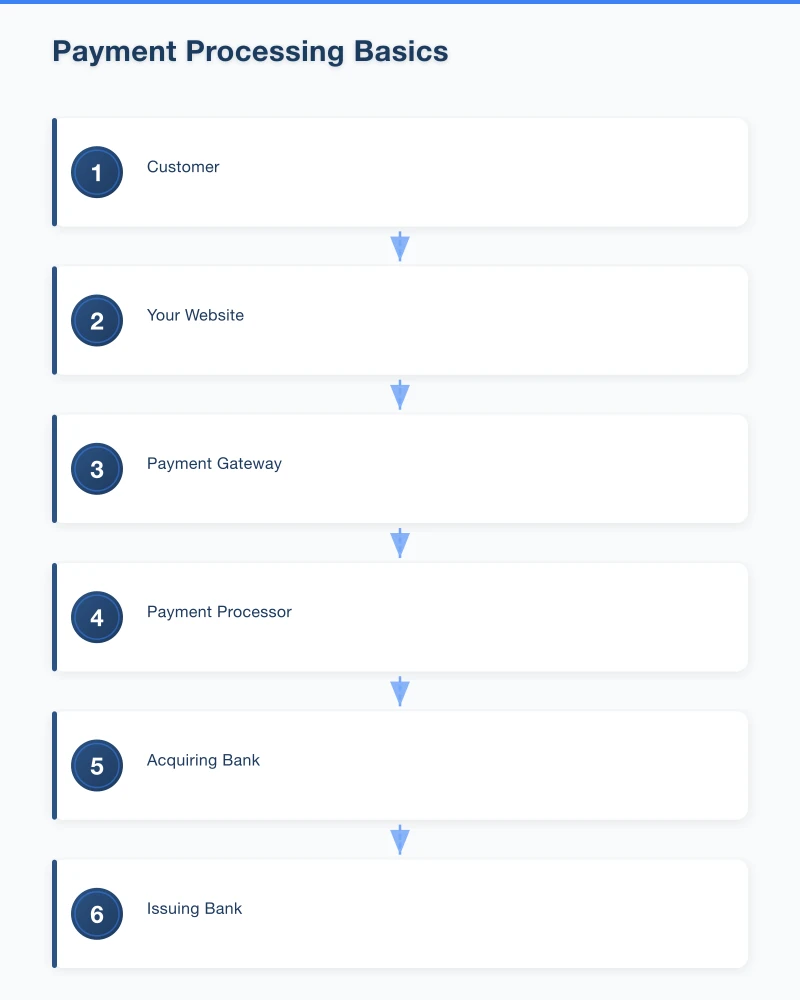 Payment Processing Basics Infographic