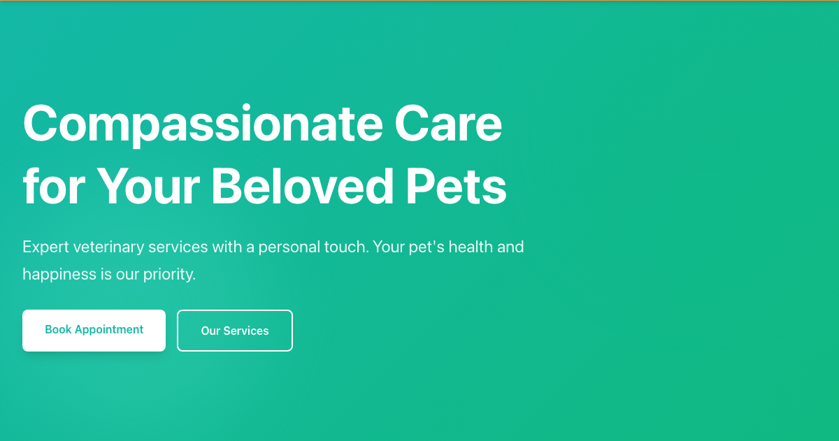 Demo Website Hero Section