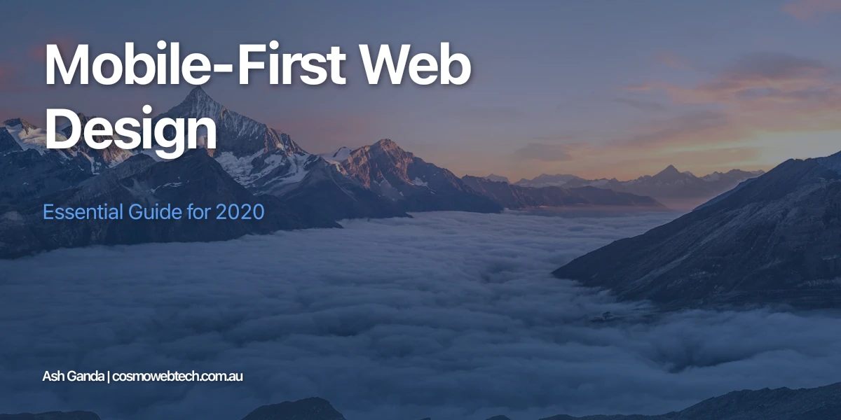 Mobile-First Web Design: Essential Guide for 2020