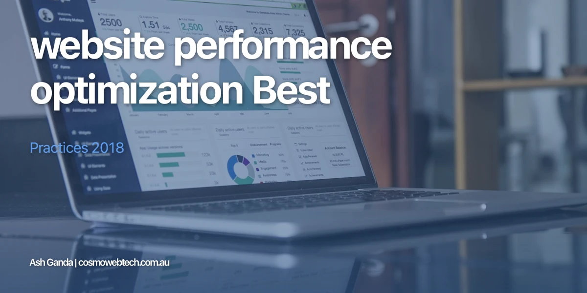website performance optimization Best Practices 2018