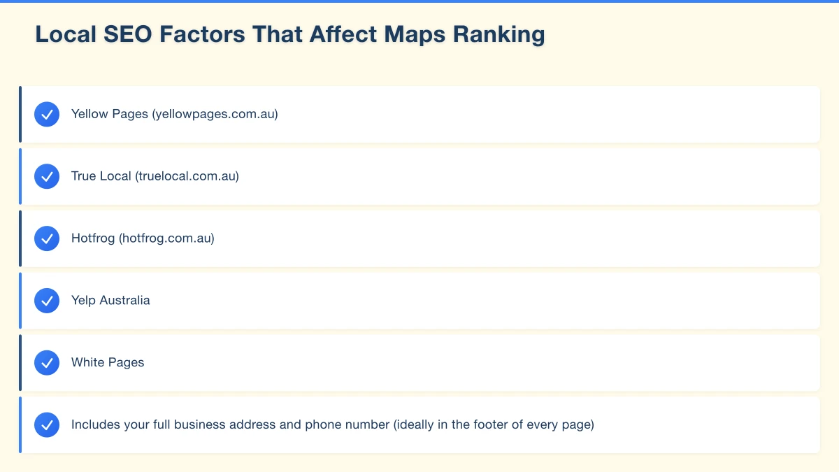 Optimising Your Google Business Profile for Maps Infographic