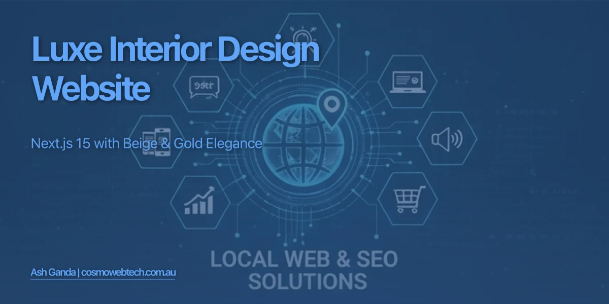Luxe Interior Design Website: Next.js 15 with Beige & Gold Elegance