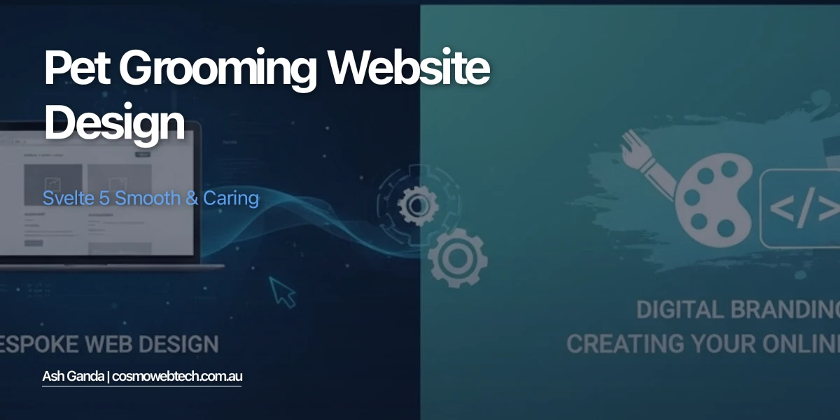 Pet Grooming Website Design: Svelte 5 Smooth & Caring