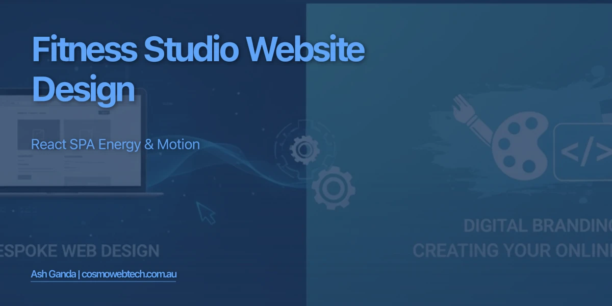 Fitness Studio Website Design: React SPA Energy & Motion