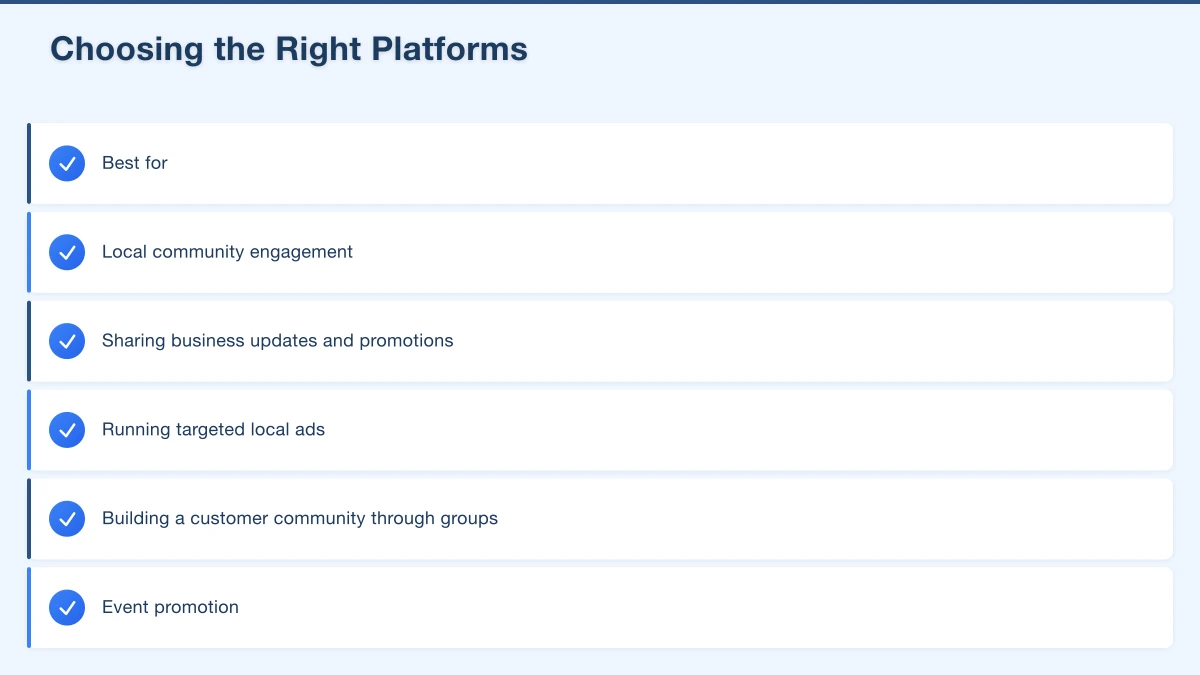 Choosing the Right Platforms Infographic
