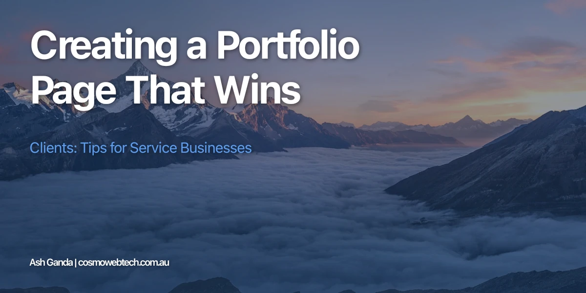 Creating a Portfolio Page That Wins Clients: Tips for Service Businesses